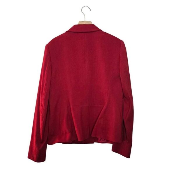 Escada Women's Red Blazer Jacket Size 38 US  6 Two Button Classic - Picture 3 of 7